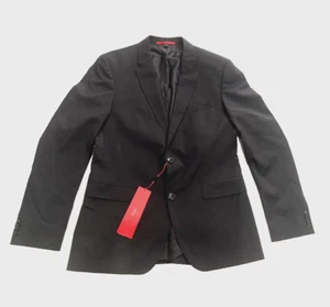 Hugo Boss men's Modern Fit Wool Suit Jacket - size 40L - solid Black - Picture 1 of 8