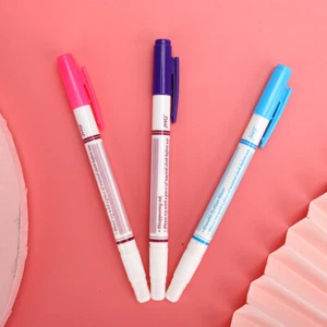 Water Erasable Pen Double Head Fabric Marker For DIY Sewing Red/Blue/Purple - Picture 1 of 13