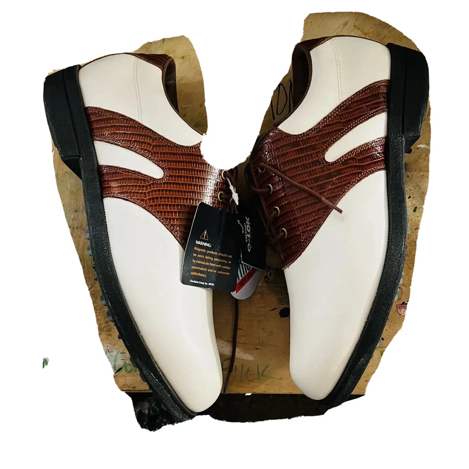 Florsheim Magneforce Mujer’s Zapatos de Golf 9 M NUEVO CON ETIQUETAS BLANCO Borgoña Granate Foto 1 de 4