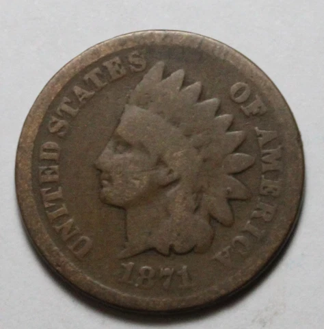 1871 Indian Head Cent DU442 Cover