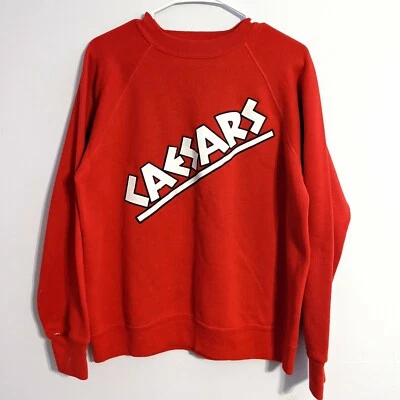 Sudadera De Colección Años 80 Caesars Palace LasVegas Casino Roja Cuello Redondo Talla Grande 50/50 EE. UU. Foto 1 de 4