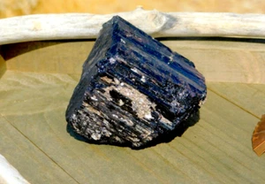 Black Tourmaline Schorl Crystal Muscovite Mica 193g Rough Specimen Protection - Picture 1 of 7