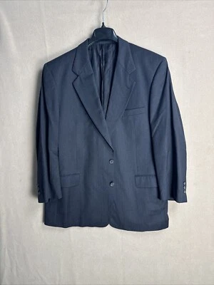 LOUIS ROTH Hombre Carbón Deporte Carbón Traje Chaqueta 44R Pin Stiped 2 Botones Foto 1 de 4