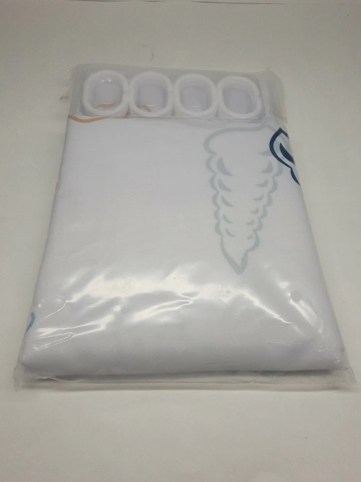 Beach Shower Curtain Seashell Theme Starfish Shell Waterproof Fabric Bathroom - Image 1 of 1