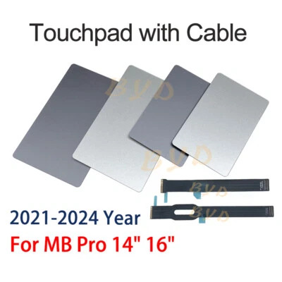 Trackpad with Cable For MacBook Pro Retina 14" A2442 A1706 Silver Gray Black - Image 1 of 4