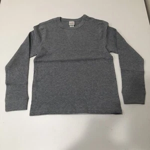 Hanna Andersson Boys Solid Slim Fit Layering Thermal Grey Size 10 - Picture 1 of 2