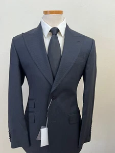 Black super 150 Cerruti wool suit - Picture 1 of 3