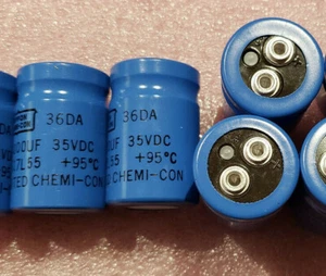 Qty 2-Nippon Chemi-Con 36DY103F100BC2A 10,000uF, 35V, 95C Screw Top Capacitors - Picture 1 of 5