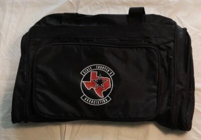 Texas State Trooper Assoc. Duffel  18.5"x8.5"x11" Black Hasn't been used - Image 1 of 4