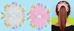 Ostern Haarbänder Gummibänder Bommeln Hase Krawatten Pferdeschwänze Häschen Kinderbänder - Bild 1 von 1
