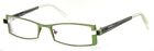 ZIS ONE 1006 Col 3 Lime Green Rectangular Eyeglasses 52-19-135 France