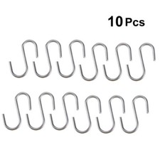 10pcs Stainless Steel S Shaped Hooks Kitchen HooK Pot Pan Hanger Cloth Holder