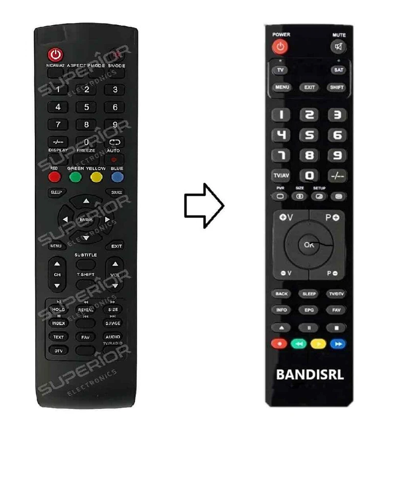 Telecomando compatibile per HKC 50D1   già programmato - Immagine 1 di 1