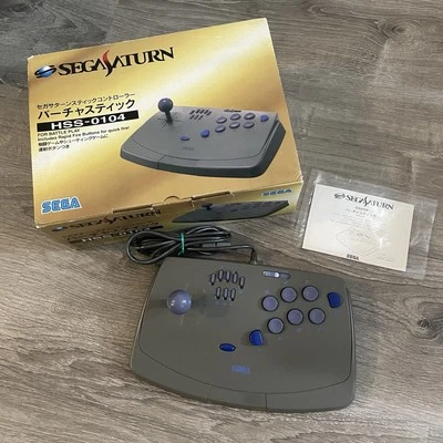 BOXED AUTH SEGA Saturn Virtua Stick HSS-0104 Arcade controller tested & working - Image 1 of 4