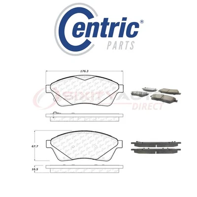 Centric C-TEK Ceramic Disc Brake Pads for 2011 Saab 9-4X 2.8L 3.0L V6 - Kit et - Imagem 1 de 4