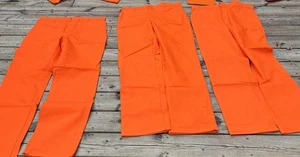 Safety Pants Orange 42 X 38 Magid Safety Work Pants 3 Pairs Hunting - Picture 1 of 2