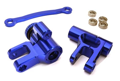 Blue Billet Machined Steering Bellcrank for Losi 1/5 Desert Buggy XL-E - Image 1 of 3