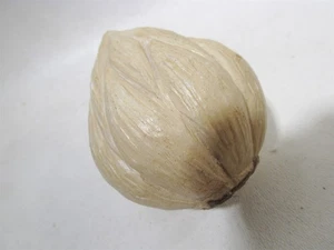 Antiguo bulbo de ajo italiano de piedra de alabastro vegetal tamaño natural - nuez de fruta - Imagen 1 de 8
