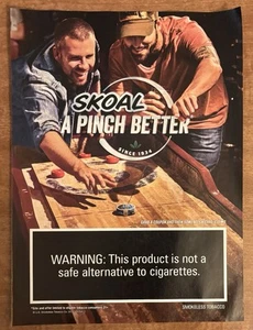 2016 Skoal Smokeless Tobacco A Pinch Better Bar Games 2010s Print Ad - Picture 1 of 2