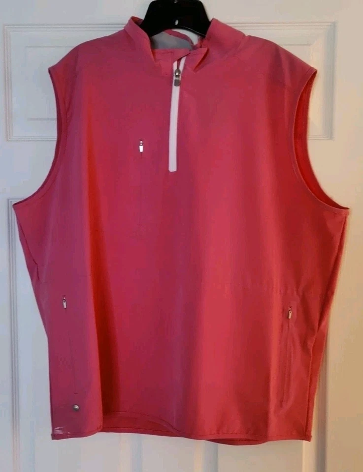 NUEVO CON ETIQUETAS 2XLARGE Chaleco Pullover Peter Millar Pear Crown Flex Adapt 1/2 Cremallera Precio de venta sugerido por el fabricante $200 Foto 1 de 4
