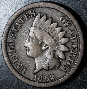 CENTAVO CABEZA INDIA 1862 - EN MUY BUEN ESTADO MUY BUENO - Imagen 1 de 2