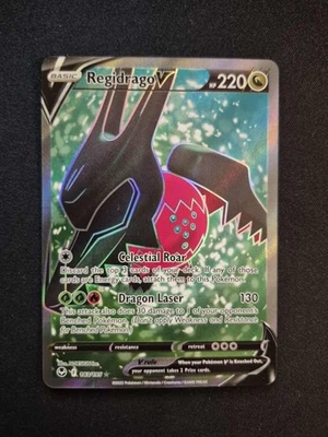 Regidrago V 183/195 NM - Full Art Ultra Rare - Silver Tempest - Image 1 of 2
