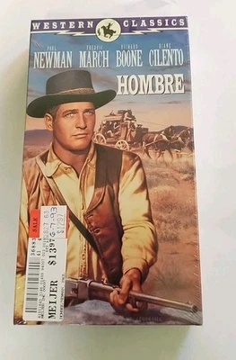 Hombre VHS SEALED Watermarks Fox Video Paul Newman Richard Boone VTG  - Image 1 of 4