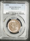 1852 PCGS MS-63 BN Newcomb 8 Braided Hair Large Cent