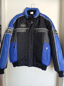 CHOKO Trail Breaker Mens Sz XL Snowmobile Jacket Quilted Puffer Insulated Blue  - Foto 1 di 16