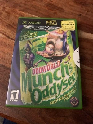 Oddworld Munch's Oddysee (Xbox, 2001) - Complete w/ Manual CIB TESTED - Image 1 of 4