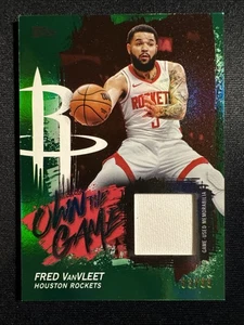 2025-26 Topps Own The Game Fred Vanvleet Jersey /99 Green Game Used Rockets  - Picture 1 of 2