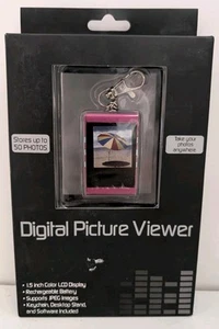 Pink 1.5" Color LCD Digital 50 Photo JPEG Picture Viewer Keychan (056 13 0710) - Picture 1 of 5