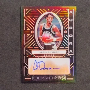 2021-22 Panini Obsidian Aurora Artis Gilmore Orange Auto # 36/50 #AUR-ART Spurs - Bild 1 von 5