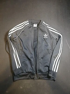 ADIDAS 3 STRIPE JACKET KIDS BOYS 5 CONTRAST ZIPPERS & STITCHED LOGO - Picture 1 of 8