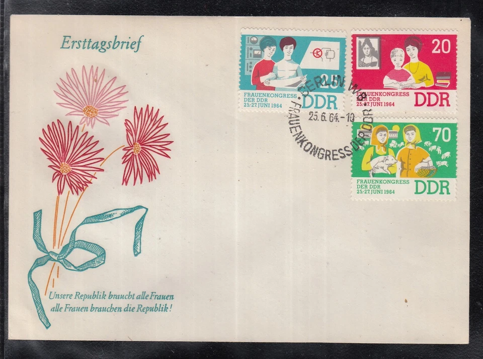 DDR East Germany 1964 - Women's Congress of the GDR - Image 1 of 1