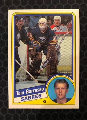 🥅 1984-85 O-Pee-Chee Hockey # 18 - Tom Barrasso - Rookie RC - Sabres 🥅 - Image 1 of 4