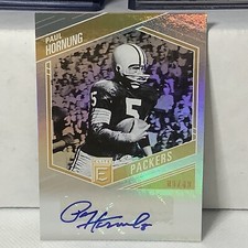 2018 Elite Paul Hornung Auto 9/49 Packers B4a