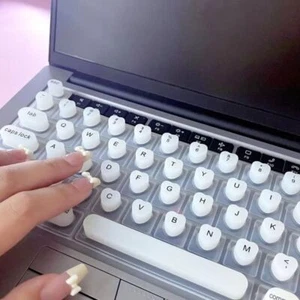 Easy Typing Keyboard Protector Cover Press Keys Keycaps Nail Art - Photo 1/15