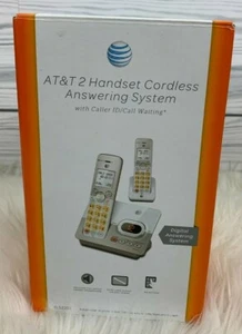 AT&T 2 Słuchawka Bezprzewodowy system odbierania Identyfikator dzwoniącego Cyfrowy EL52203 Duże przyciski - Zdjęcie 1 z 4