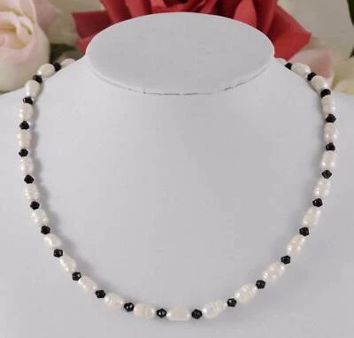 Ketten, echte Süßwasser-Zucht-Perlen-Armband, Halskette 1 Stück 17 bis 60 cm Neu - Bild 1 von 3