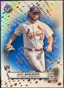 2023 Topps Pristine Alec Burleson Rookie BLUE RC Serial Numbered #67/75