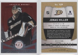 2013-14 Totally Certified Platinum Red /100 Jonas Hiller #129