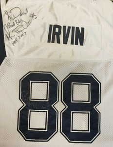 michael irvin autographed jersey