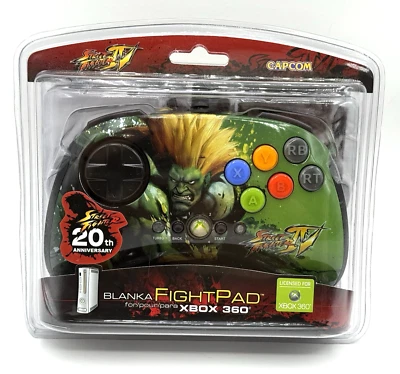 Street Fighter IV BLANKA Fightpad Mad Catz Xbox 360 MadCatz 20th Collectors NEW - Image 1 of 4