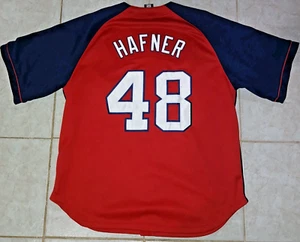 De colección #48 Travis Hafner Cleveland INDIOS Off. Lic. Camiseta Nike, talla 44/M para hombre - Imagen 1 de 2