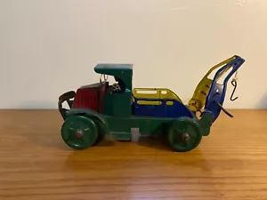 Camión grúa de juguete de hojalata de cuerda Marx vintage juguete funciona az-32 - Imagen 1 de 9
