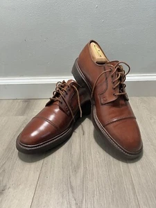 Polo Ralph Lauren Bench Made England Oxfords Leather Dress Shoes Size 12D Brown - Picture 1 of 10