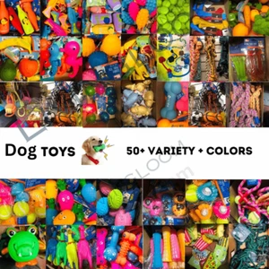 Dog Toys Aggressive Chewers Indestructible Squeaky Rope Toy Ball Dog Chew Toy - Picture 1 of 38