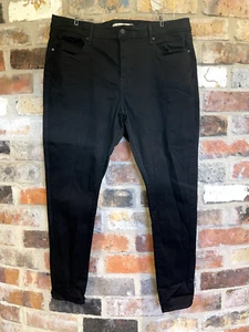 Levis 711 Skinny Women's Jeans (plus Size) (size 20W) - Black Denim - Picture 1 of 7