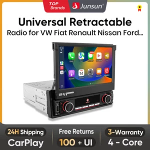 Carplay Android Coche 7" Pantalla Táctil Retráctil Universal Radio 1 Din Foldden - Imagen 1 de 13